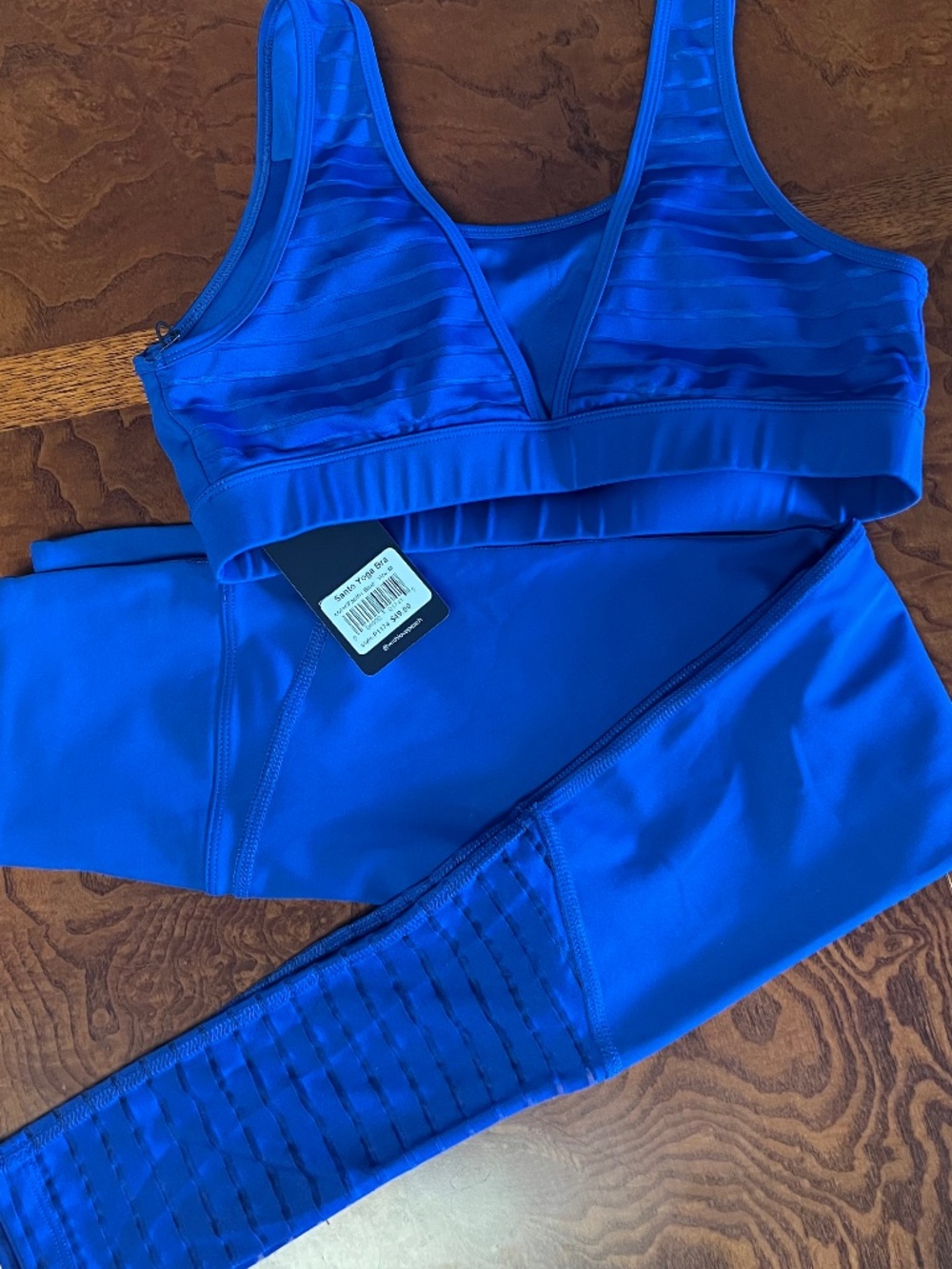 NWT Peach Athleisure Wear SET, Royal Blue